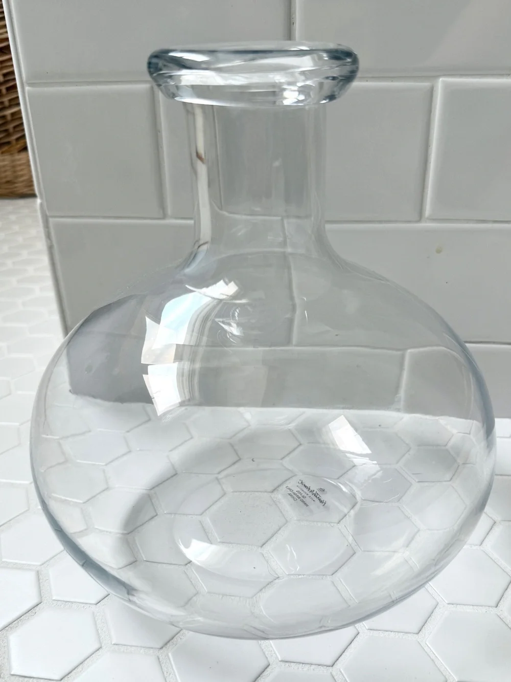 Hearth & Hand Magnolia Large Clear Glass Vase Decanter Bottle